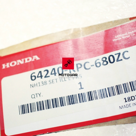 Lewa owiewka baku Honda XL 125 Varadero 2011-2016 biała [OEM: 64240KPC680ZC]