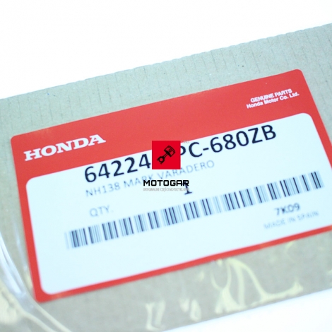 Naklejka Varadero Honda XL 125 2011-2015 biała owiewka [OEM: 64224KPC680ZB]