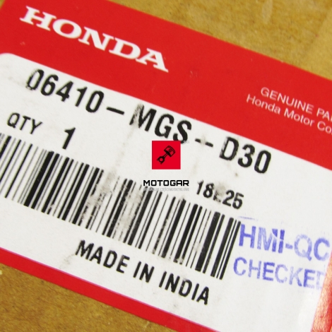 Gumy zabieraka Honda NC 700 2012 2013 zestaw [OEM: 06410MGSD30]
