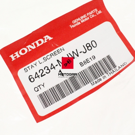 Mocowanie uchwyt szyby Honda CB 500X 20162-018 lewe [OEM: 64234MJWJ80]