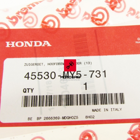 Zestaw naprawczy pompy hamulcowej Honda CB 500 przód [OEM: 45530MY5731]