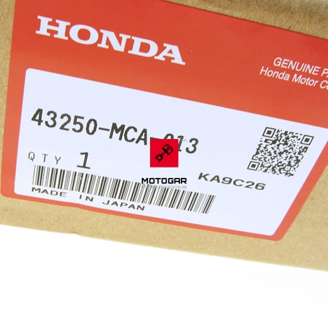 Tarcza hamulcowa Honda GL 1800 2001-2013 Gold Wing tył tylna [OEM: 43250MCA013]
