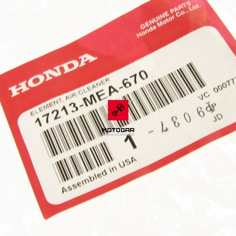 Filtr powietrza Honda VTX 1300S 2003-2007 [OEM: 17213MEA670]
