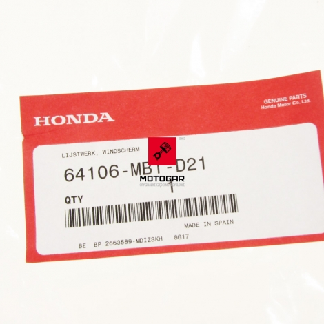 Uszczelka szyby Honda XL 1000 Varadero 2003-2011 [OEM: 64106MBTD21]
