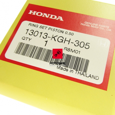 Pierścienie tłokowe Honda CBR 125 2004-2013 nadwymiar 0.50 [OEM: 13013KGH305]