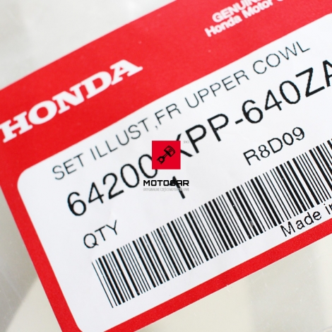 Czasza przednia owiewka Honda CBR 125 2015 2016 [OEM: 64200KPP640ZA]