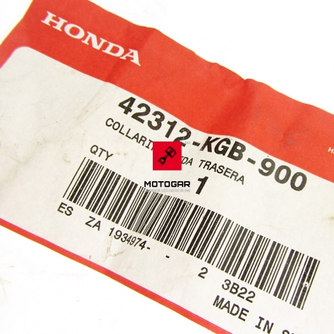 Tuleja dystans tylnego koła Honda VT 125 Shadow CA 125 CMX 250 [OEM: 42312KGB900]
