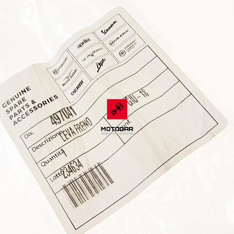 Dźwignia klamka hamulca Piaggio ZIP NRG TYPHOON 50 100 125 [OEM: 497041]