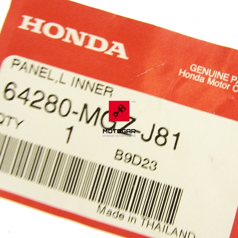 Plastik zabudowy wypełnienie kokpitu Honda CB 500 2018 lewy [OEM: 64280MGZJ81]