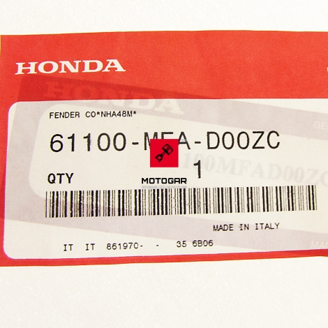 Błotnik Honda CBF 1000 2006-2011 przedni [OEM: 61100MFAD00ZC]