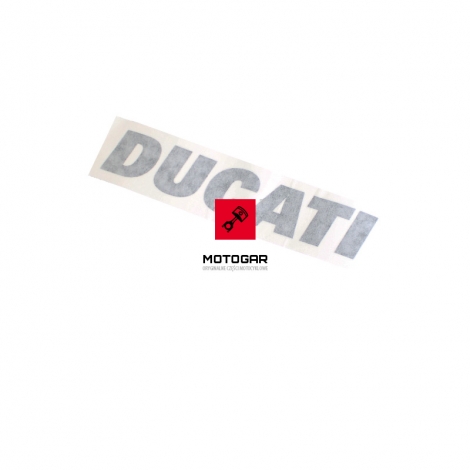 Emblemat naklejka na bak Ducati Monster 400 600 620 750 900 1000S4R [OEM: 43510971AB]