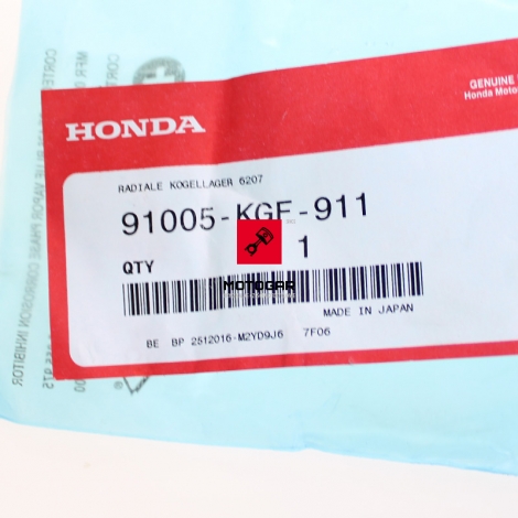 Łożysko wału Honda FES SH PES NES 125 150 prawe [OEM: 91005KGF911]
