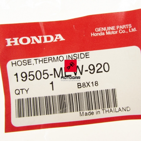 Przewód chłodniczy termostatu Honda NT 700 2006-2010 [OEM: 19505MEW920]