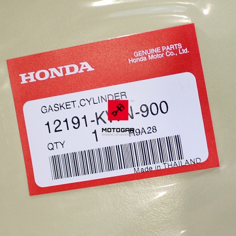 Uszczelka pod cylinder Honda PCX 125 2010-2014 [OEM: 12191KWN900]