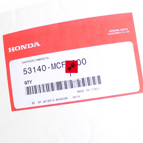 Manetka gazu Honda CB CBR CBF VFR NT VTR prawa [OEM: 53140MCF000]