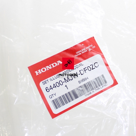 Owiewka boczna Honda CB 500 2017 lewa srebrna [OEM: 64400MJWDF0ZC]