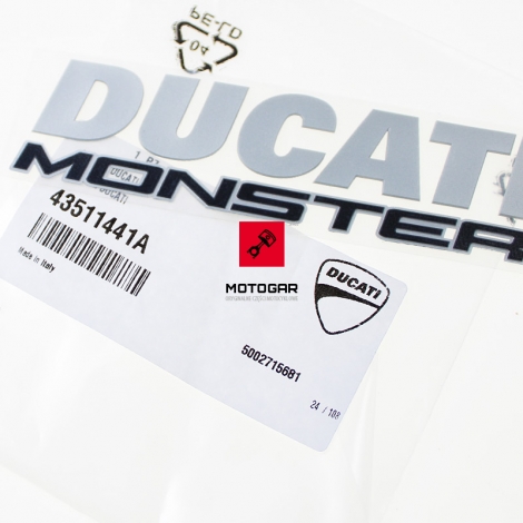 Naklejka na bak Ducati Monster 1200 2014-2016 [OEM: 43511441A]