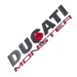 Emblemat na zbiornik paliwa Ducati Monster 1200 2014-2016 [OEM: 43511491A]