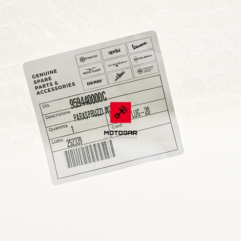 Błotnik Piaggio NRG Gilera Runner Derbi GP1 tylny [OEM: 959440000C]