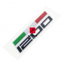 Emblemat flaga na bak Ducati Monster 1200 2014-2016 [OEM: 43511571A]