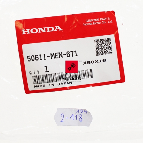 Mocowanie uchwyt podnóżka Honda CR 125 250 CRF 250 450 lewa [OEM: 50611MEN671]