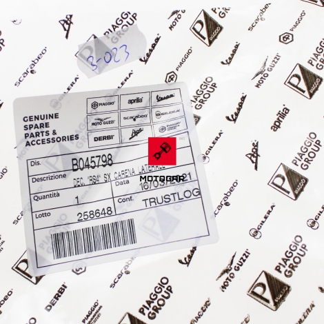 Naklejka na owiewkę Aprilia RS4 2011-2013 lewa [OEM: B045798]