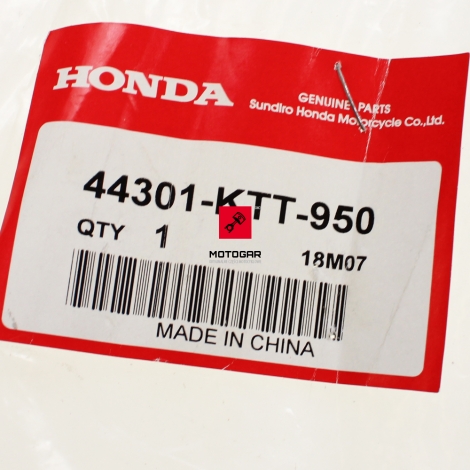 Oś ośka koła Honda CBF 150 2007 2010 przód [OEM: 44301KTT950]