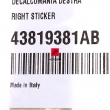 Naklejka zbiornika paliwa Ducati Scrambler 800 Desert Sled 2018 prawa [OEM: 43819381AB]
