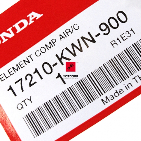 Filtr powietrza Honda PCX 125 2010-2011 [OEM: 17210KWN900]