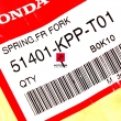 Sprężyna lagi Honda CBR 125 amortyzatora przód [OEM: 51401KPPT01]