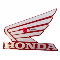 Naklejka, emblemat na lewą stronę zbiornika paliwa, baku Honda TRX500, TRX650, TRX680 [OEM: 87122HP0A20ZA]