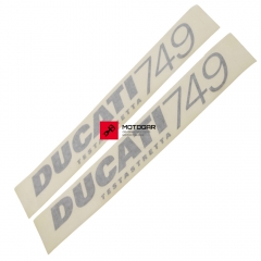 Naklejka owiewki DUCATI 749 SILVER Ducati Superbike 749 [OEM: 43813601aa]