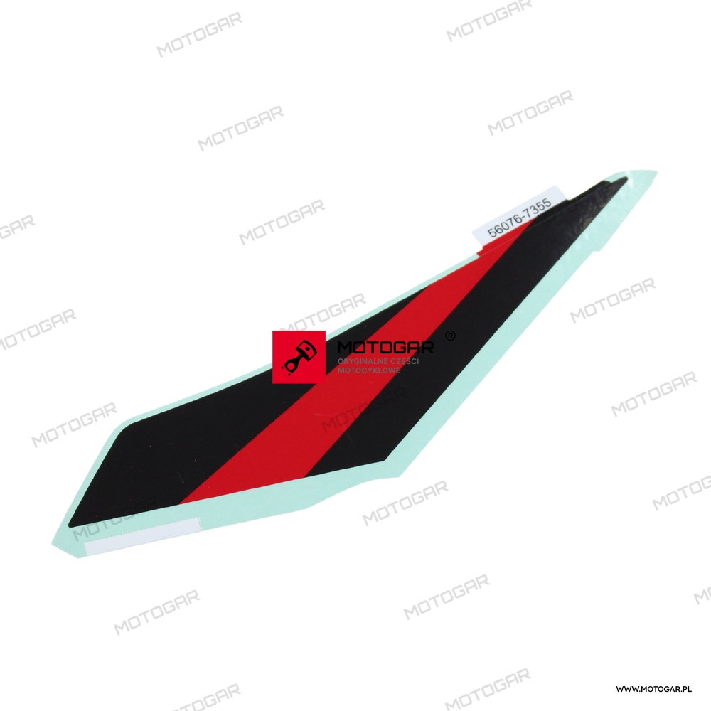 Ｎ５ Czarny plastik prawej owiewki Kawasaki KLE 500 [OEM