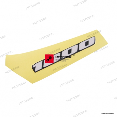 Naklejka emblemat 1000 owiewki tył, lewy Suzuki GSX-S 1000 [OEM: 6814104K10AGT]