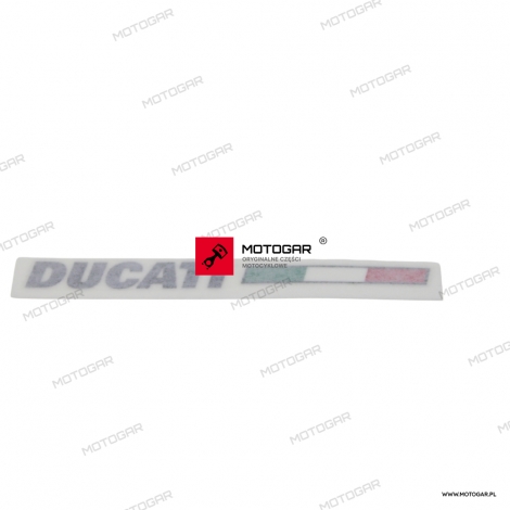 Naklejka flaga owiewki lewy tył Ducati MONSTER [OEM: 4381D251B]
