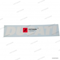 Naklejka logo na bak Ducati Monster S2R, Monster S4R, Hypermotard, Multistrada [OEM: 43611481A]
