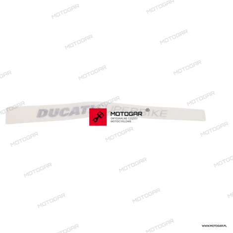 Emblemat owiewki, tył Ducati Superbike/Panigale [OEM: 43812401AB]