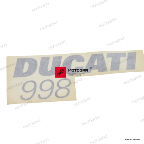 Naklejka, logo owiewki, lewa Ducati Superbike/Panigale [OEM: 43812421AB]