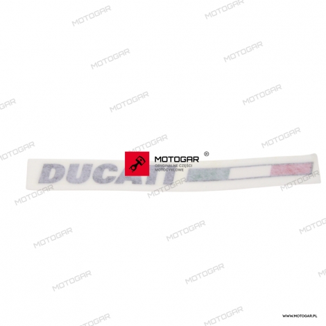 Naklejka owiewki, ogona lewy tył Ducati Supersport [OEM: 4381B981A]