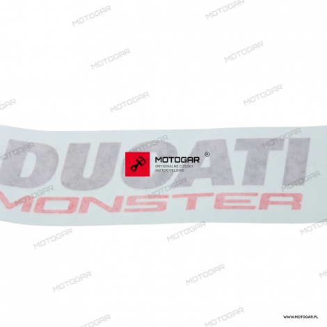 Emblemat logo baku zbiornika paliwa Ducati Monster 821 [OEM: 4381C441AC]
