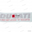 Emblemat logo baku zbiornika paliwa Ducati Monster 821 [OEM: 4381C441AC]