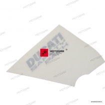 Naklejka Ducati prawa Ducati Monster 821, Monster 1200 [OEM: 43713511A]
