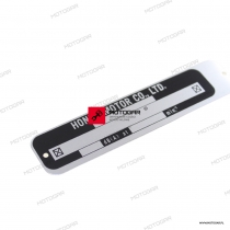 Tabliczka znamionowa Honda NSA700 DN-01 [OEM: 87501MEHP00]