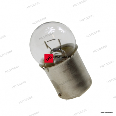Żarówka kierunkowskazu, tył BA15S 12V/10W (biała) Piaggio Aprilia, Derbi, Gilera, Piaggio, Vespa [OEM: 181746]