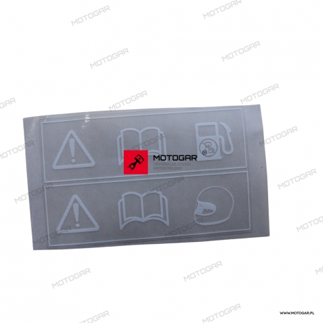 Naklejka zbiornika paliwa Triumph Bonneville, Daytona, Tiger, Rocket, Scrambler, Street Triple, Speedmaster [OEM: T3900194]