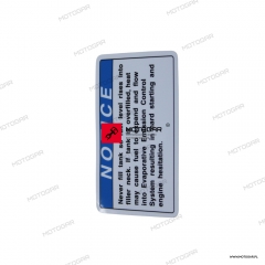 Naklejka informacyjna Kawasaki Z650, Ninja 650 [OEM: 560710158]