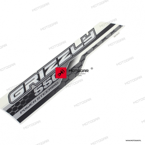 Naklejka owiewki lewa Yamaha YFM550 [OEM: 2LBF178110]