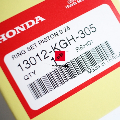 Pierścienie tłokowe Honda CBR 125 04-13 (0.25) [OEM: 13012KGH305]