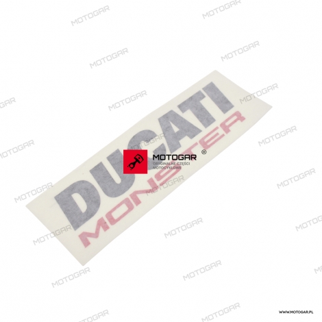 Naklejka, emblemat baku Ducati Monster 1200 [OEM: 4381C441AD]