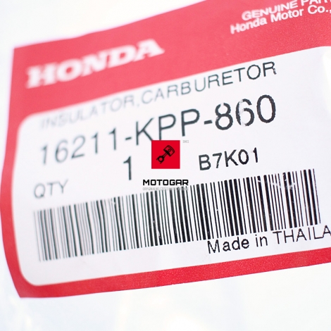 Króciec ssący gaźnika Honda CBR 125 04-06 [OEM: 16211KPP860]